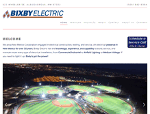 Tablet Screenshot of bixbyelectric.com